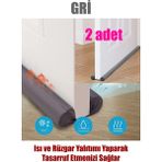 Minufco Ankaflex 3 Adet Kalorifer Peteği Arkası Isı Yalıtım Levhası ve 2 Adet Kapı Altı Rüzgar ve Ses Önleyici - Gri