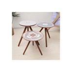 Minuta Dekoratif Zigon Sehpa Set (6'LI TABLO HEDİYELİ)