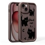MINUUISCT iPhone 16 Plus Kılıf ile Uyumlu Sevimli Desenli, Yumuşak Silikon, Dar Kesim, Darbeye Dayanıklı Koruyucu Kılıf iPhone 16 Plus, Coffee_TJ82