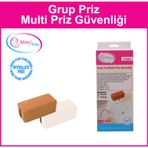Miny Baby Beyaz Grup Priz Multi Priz Güvenliği