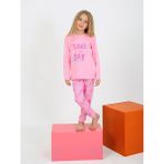 Miny Kids Kar Tanesi Desen Pembe Kız Çocuk Pijama Takım - Renkli - 6 - 7 Yaş