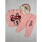 Miny Kids Minnie Mouse Desen Pembe Kız Çocuk Pijama Takım - Renkli - 3 - 4 Yaş