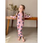 Miny Kids Pembe Stitch Desen Fitilli Kız Çocuk Pijama Takım - Renkli - 5 - 6 Yaş