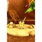 Minyatür 40Ml Döküm Pirinç Sarı Tokmak Havan Sarımsak Ezici 6Cm