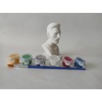 Minyatür Bahçem Kendin Boya Seti Messi The Goat Bust Futbol Futbol Is Love 10 cm
