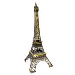 Minyatür Metal Paris Eyfel Kulesi Dekoratif Biblo 38 cm