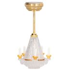 Minyatür tavan lambası, oyuncak bebek evi için, 1: 12. 5 LED mumlu mini avize, asma lamba, model oyuncak bebek evi aksesuarı, oturma odası aydınlatma gövdesi, küçük avize, minimum
