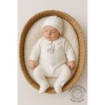 Minytrendy İsimli Erkek Bebek Yenidoğan Tulum Patikli Hastane Çıkışı Şapkalı Bebek Mevlüt Kıyafeti Hediyelik