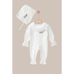 Minytrendy İsimli Yenidoğan Tulum Takım Hastane Çıkışı Yenidoğan Kız Bebek Mevlüt Kıyafeti Hediyelik Takım