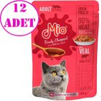 Mio Dana Etli 12x100 gr Konserve Kedi Maması