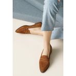 Mio Gusto River Taba Renk Kadın Loafer Ayakkabı