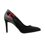 Mio Gusto Siyah Süet Stiletto 35