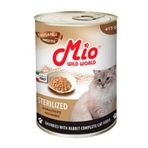Mio Kısırlaştırılmış Kediler İçin Tavşanlı Parça Etli 415 gr Kedi Maması