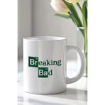 Mio Life Breaking Bad Tasarımlı 330ML Baskılı Beyaz Seramik Kupa Bardak - 100 Adet