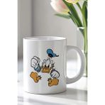 Mio Life Duffy Duck Tasarımlı 330ML Baskılı Beyaz Seramik Kupa Bardak - 100 Adet