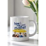 Mio Life How I Met Your Mother Tasarımlı 330ML Baskılı Beyaz Seramik Kupa Bardak - 100 Adet