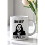 Mio Life Lana Del Rey Tasarımlı 330ML Baskılı Beyaz Seramik Kupa Bardak - 100 Adet