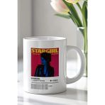 Mio Life Stargirl Lana Del Rey Tasarımlı 330ML Baskılı Beyaz Seramik Kupa Bardak - 100 Adet