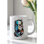 Mio Life Starwars Tasarımlı 330ML Baskılı Beyaz Seramik Kupa Bardak - 100 Adet