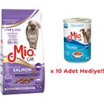 Mio Somonlu Kısır Kedi Maması Premium Kalite 12 kg Yetişkin Kedi İçin Dengeli Beslenme
