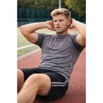 MioFit Phantom Seamless T-shirt Erkek Kısa Kol Desenli Gri Yaka Stili Bisiklet Yaka %55 Polyamid %45 Polyester