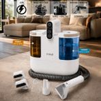 Mioji CN10 Pro 22000Pa 2200W 13 Başlıklı Buharlı Sıcak Soğuk Fonksiyonlu Halı ve Koltuk Yıkama Makinesi - Beyaz
