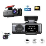 Mioji Mio G300 Plus 4K GPS G-Sensör Gece Görüşü Wifi Arka-Ön Araç İçi Kamera (128GB Hafıza Kartı Hediye)