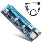 Miokycl externMini PCI - E PCI Express16x Genişletici Yükseltici Adapal gpu Adaptörü mpcie için pcie 20 × 15 × 2 Mini pci - e pci express16x Genişletici Yükseltici Adaptörü için Güç Kablosu ile Ekran