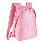 Miokycl Kızlar Bale Dans Çantası Çocuk Omuz Spor Fermuarlı Çanta (Pembe pullu dans ayakkabıları)