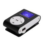 Miokycl Taşınabilir Mini MP3 Müzik Çalar Spor BackClip LCD Ekran MP3 Desteği Hafıza Kartı (Siyah)