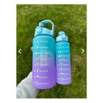 Miomi 2li Su Matarası Suluk 2 Lt ve 900 ml Yavrulu Spor Salonu Su Şişesi Sticker