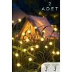 Miomi 8Led'li Güneş Enerjili Ateş Böceği Çiçek Lamba (2 adet)