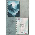 Miona A5 Spiralli Karton Kapak 2’li Set 80 Gram 60 Yaprak Çizgisiz Okul Defteri , Notebook