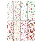 Miona Yılbaşı Özel Hediye Paketleme Ambalaj Kağıdı 35x50 cm 8' li Paket (8 Adet)
