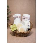 Mions Doğal Banyo & Spa Seti (Hediye Sepeti) (Havlu, Defne Sabunu, Lavanta Yağı, Kese, Sepet) - Tek - 1 Adet