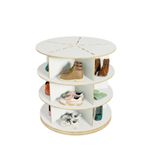 Mionte Flat-Pack 360° Dönen Ayakkabı Rafı ,Yuvarlak, Dönen Ayakkabı Kulesi