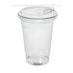 Miopack 350 Cc Plastik Pet Limonata Milkshake Bardağı 30 Adet Klips Kapaklı