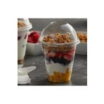 Miopack Mg Home 10 Takım Adet Plastik Şeffaf Bardak Kap300ml Cc Milkshake Kahve Limonata Bardağı