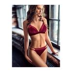 miorre Kadın Bordo Bliss Velvet Bralet Takım,Bordo Xl/2Xl,001-000037d
