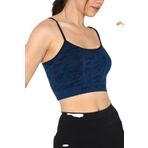 Miorre Seamless Dikişsiz Crop Tişört LACİVERT L-XL