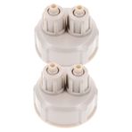 Mipcase 2 Paket Co2 Sistem Şişe Kapağı Akvaryum Tüp Kapağı Karbondioksit Besleme Hızlı Kurulum