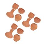 Mipcase 3 Set Minyatür Saksı Etli Küçük Saksı Minyatür Pişmiş Toprak Kaplar Mini Etli Tencere Küçük Flowerpot Toplu Mini Seramik Kaplar Seramik Saksılar Brown Pişmiş Toprak 4 Adet*3