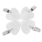 Mipcase 4 Adet Kalp Masa Örtüsü Ağırlıkları Klipler Ağır Taş Masa Örtüsü Askıları Rüzgar Geçirmez Masa Açık Piknik Mutfak Yemek Odası Için Ağırlıkları Kapakları