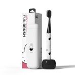 MiPow Miffy i4 İnce Sonic Elektrikli Diş Fırçası Ultra İnce İnce Şarj Edilebilir Ultrasonik Akıllı Diş Fırçası Ücretsiz Küçük Seyahat Çantası ve Seramik Tutucu Yuvası, Seyahat ve Ev için, IPX7 Su Geçirmez