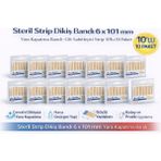 Mir Kitap Steril Strip Dikiş Bandı 6 x 101 mm Yara Kapatma Bandı Cilt Sabitleyici Strip 10LU 10 Paket