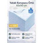 Mir Kitap Yatak Koruyucu Örtü 60X90 cm 60 Adet Tek Kullanımlık Sıvı Geçirmez Hasta Altı Bezi