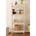 Mira Ahşap Ahşap Banyo Dolabı 4 Katlı Havluluk 110X45X30 cm - Akça
