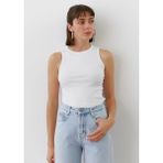 Mira Butik Kadın Halter Yaka Kaşkorse Atlet - Beyaz