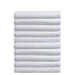 Mira Home 10 lu Otel Banyo Havlusu %100 Pamuklu 70X150 Cm Beyaz 20/2 Ring 500 Gr