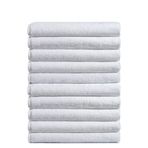 Mira Home 10 lu Otel Banyo Havlusu %100 Pamuklu 90X150 Cm Beyaz 20/2 Ring 650 Gr